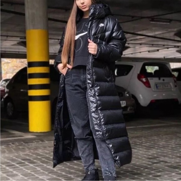 NEW NIKE Women's  THERMA-FIT CITY SERIES SYNTHETIC FILL SHINE PARKA DQ6878-010 - Picture 11 of 13